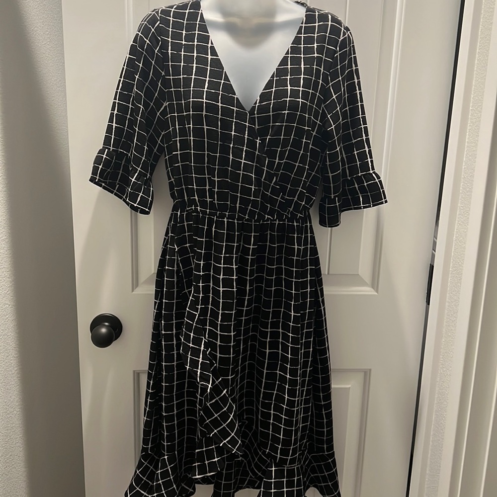 BLACK WORK DRESS